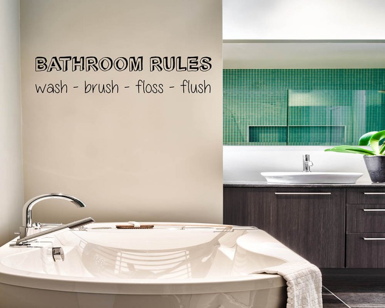Bathroom Rules Quotes Wall Decal Bathroom Rules Quotes Wall Decal
